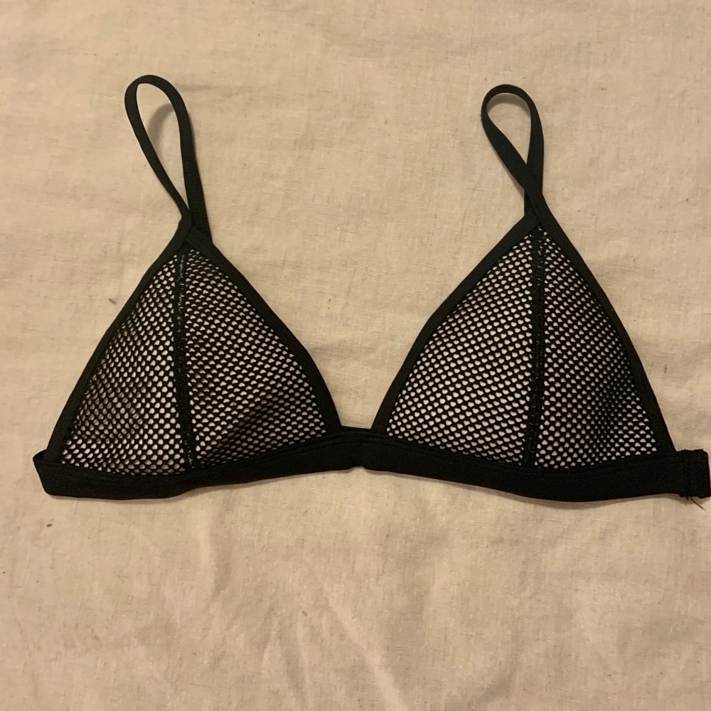 Triangl | Black Mesh Top | Small